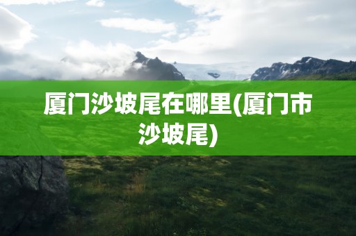 厦门沙坡尾在哪里(厦门市沙坡尾)