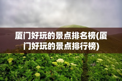 厦门好玩的景点排名榜(厦门好玩的景点排行榜)