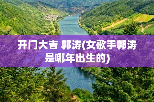 开门大吉 郭涛(女歌手郭涛是哪年出生的)