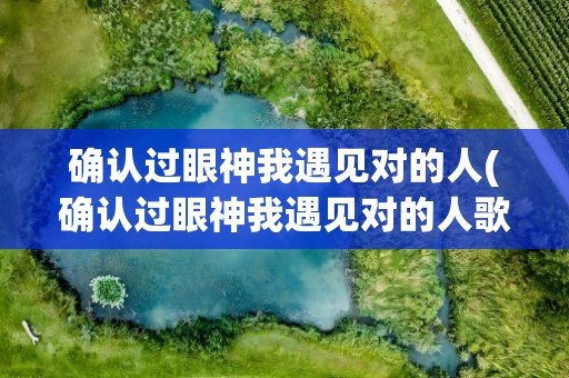 确认过眼神我遇见对的人(确认过眼神我遇见对的人歌词)
