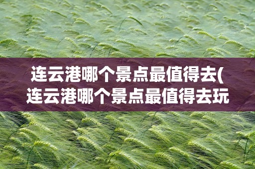 连云港哪个景点最值得去(连云港哪个景点最值得去玩)