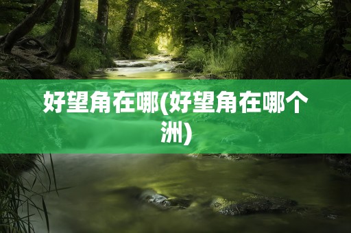 好望角在哪(好望角在哪个洲)