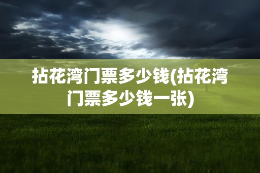拈花湾门票多少钱(拈花湾门票多少钱一张)