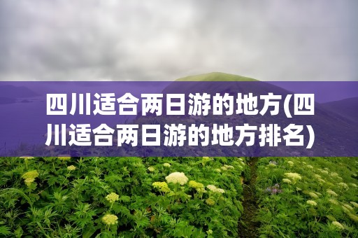 四川适合两日游的地方(四川适合两日游的地方排名)