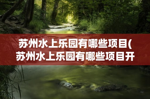 苏州水上乐园有哪些项目(苏州水上乐园有哪些项目开放)