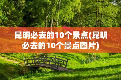 昆明必去的10个景点(昆明必去的10个景点图片)