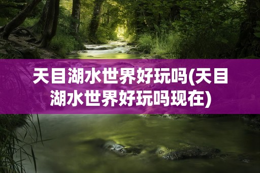 天目湖水世界好玩吗(天目湖水世界好玩吗现在)