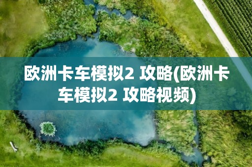 欧洲卡车模拟2 攻略(欧洲卡车模拟2 攻略视频)