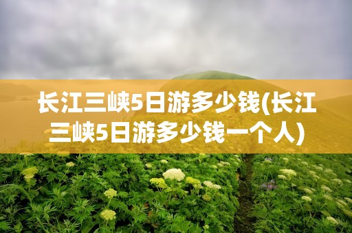 长江三峡5日游多少钱(长江三峡5日游多少钱一个人)