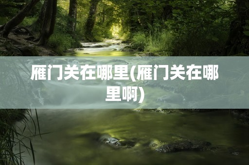 雁门关在哪里(雁门关在哪里啊)