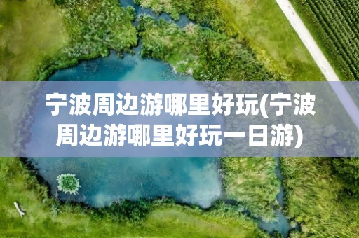 宁波周边游哪里好玩(宁波周边游哪里好玩一日游)