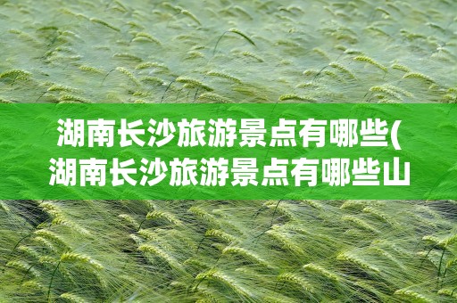 湖南长沙旅游景点有哪些(湖南长沙旅游景点有哪些山)