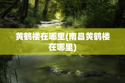 黄鹤楼在哪里(南昌黄鹤楼在哪里)