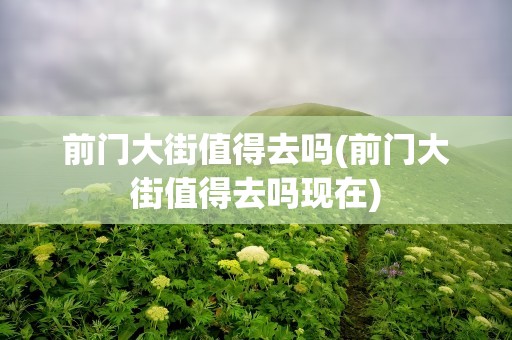 前门大街值得去吗(前门大街值得去吗现在)
