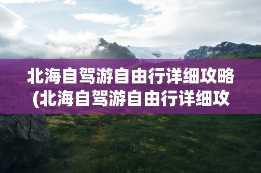 北海自驾游自由行详细攻略(北海自驾游自由行详细攻略图)