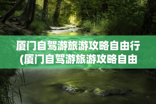 厦门自驾游旅游攻略自由行(厦门自驾游旅游攻略自由行地图)