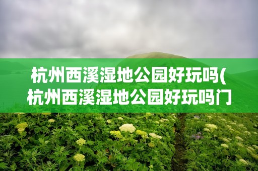 杭州西溪湿地公园好玩吗(杭州西溪湿地公园好玩吗门票)