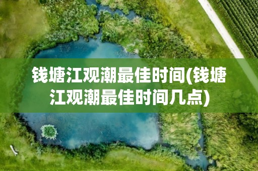钱塘江观潮最佳时间(钱塘江观潮最佳时间几点)