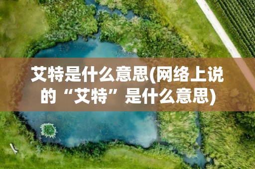 艾特是什么意思(网络上说的“艾特”是什么意思)