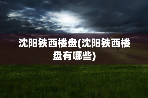 沈阳铁西楼盘(沈阳铁西楼盘有哪些)