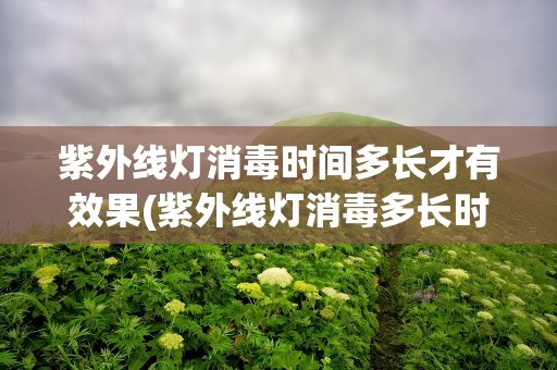 紫外线灯消毒时间多长才有效果(紫外线灯消毒多长时间才达到消毒效果)