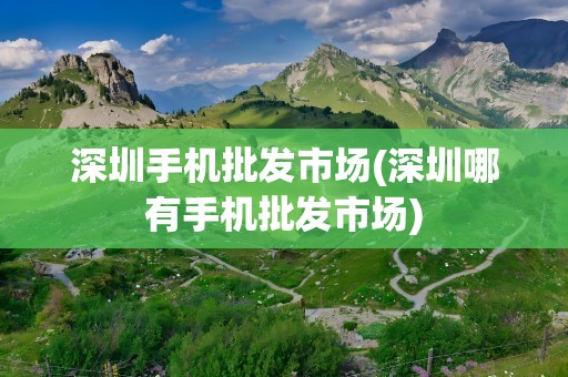 深圳手机批发市场(深圳哪有手机批发市场)
