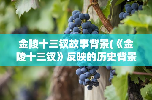 金陵十三钗故事背景(《金陵十三钗》反映的历史背景是哪一时期的哪一时间)