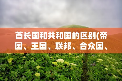 酋长国和共和国的区别(帝国、王国、联邦、合众国、共和国有什么区别 )