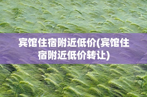 宾馆住宿附近低价(宾馆住宿附近低价转让)