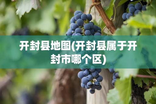 开封县地图(开封县属于开封市哪个区)