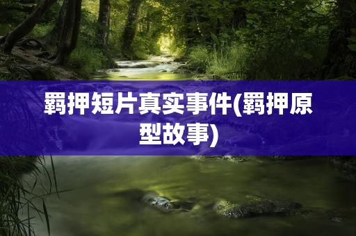 羁押短片真实事件(羁押原型故事)