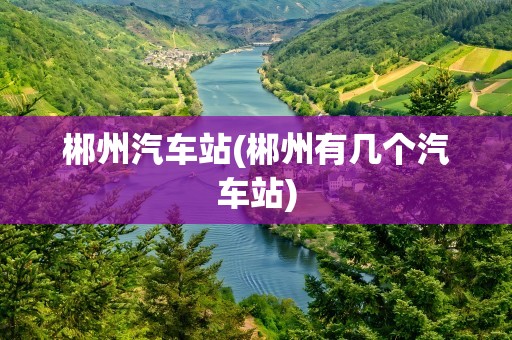 郴州汽车站(郴州有几个汽车站)