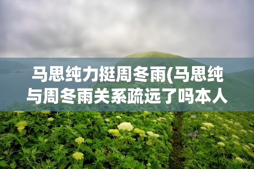 马思纯力挺周冬雨(马思纯与周冬雨关系疏远了吗本人是如何回应的)