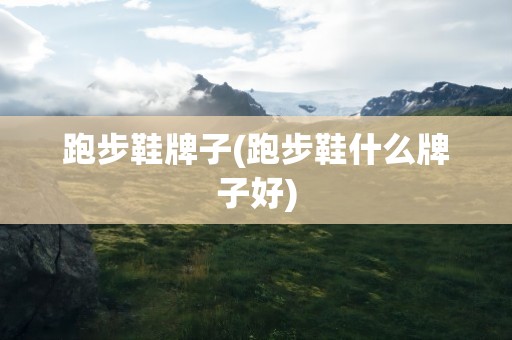 跑步鞋牌子(跑步鞋什么牌子好)
