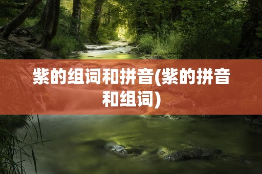 紫的组词和拼音(紫的拼音和组词)
