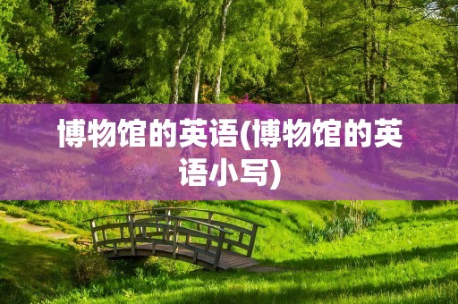 博物馆的英语(博物馆的英语小写)