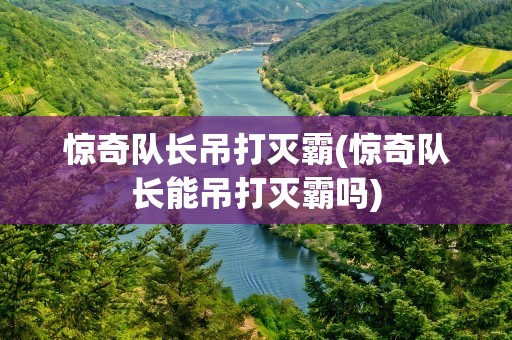 惊奇队长吊打灭霸(惊奇队长能吊打灭霸吗)