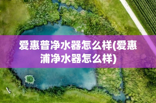 爱惠普净水器怎么样(爱惠浦净水器怎么样)