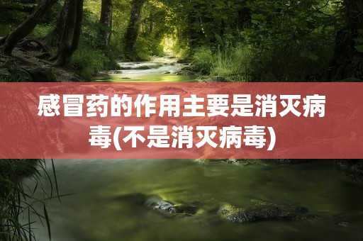 感冒药的作用主要是消灭病毒(不是消灭病毒)