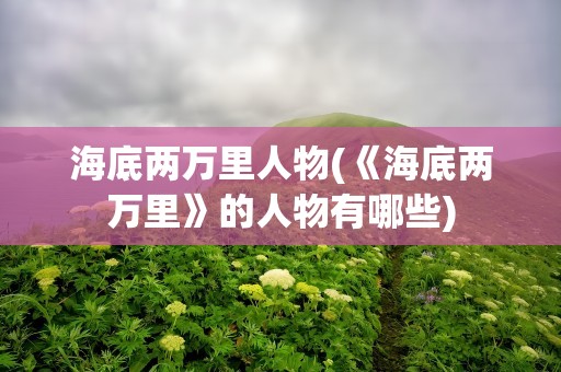 海底两万里人物(《海底两万里》的人物有哪些)