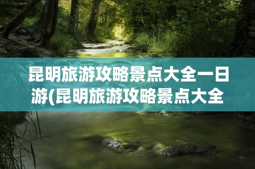 昆明旅游攻略景点大全一日游(昆明旅游攻略景点大全一日游推荐)
