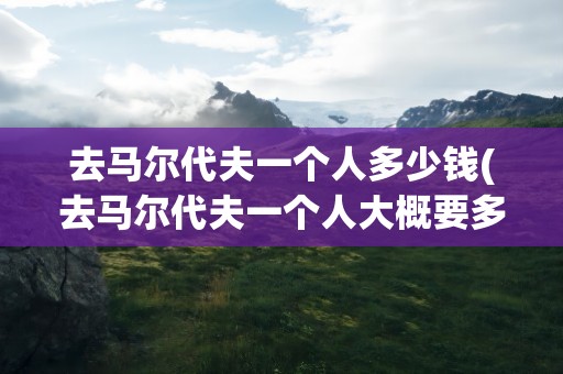 去马尔代夫一个人多少钱(去马尔代夫一个人大概要多少钱)