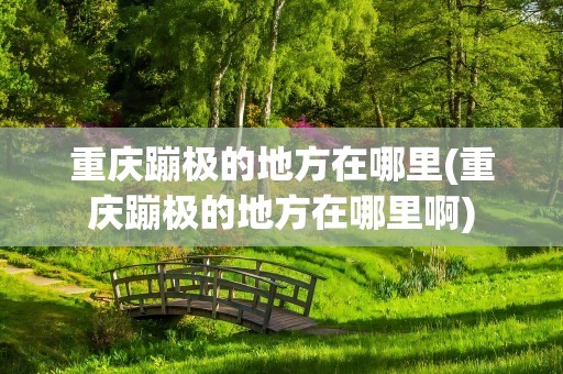 重庆蹦极的地方在哪里(重庆蹦极的地方在哪里啊)