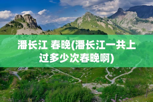 潘长江 春晚(潘长江一共上过多少次春晚啊)