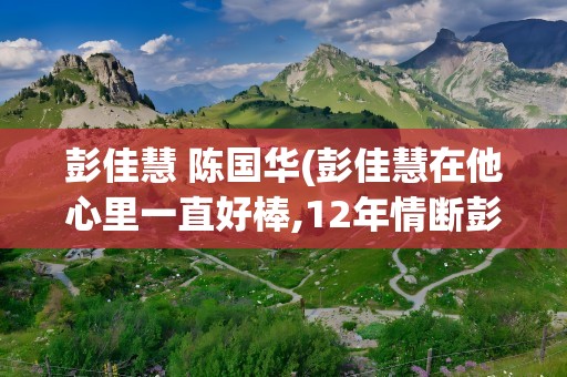 彭佳慧 陈国华(彭佳慧在他心里一直好棒,12年情断彭佳慧我不想那么棒)
