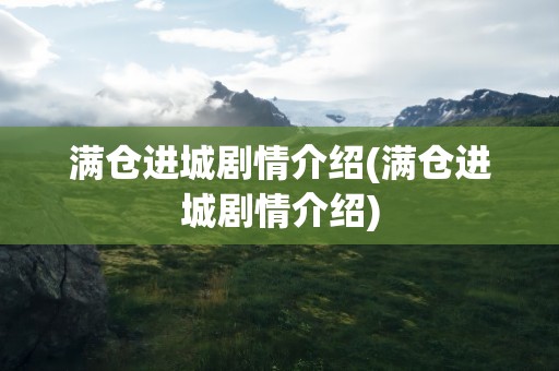 满仓进城剧情介绍(满仓进城剧情介绍)