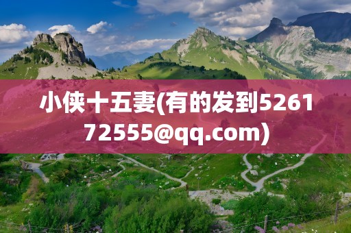 小侠十五妻(有的发到526172555@qq.com)