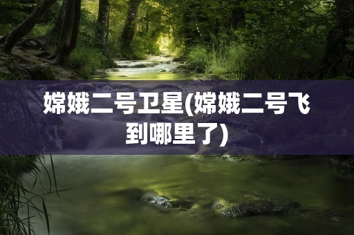 嫦娥二号卫星(嫦娥二号飞到哪里了)