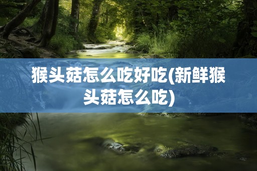 猴头菇怎么吃好吃(新鲜猴头菇怎么吃)