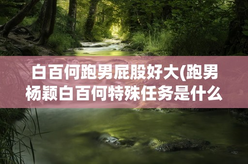 白百何跑男屁股好大(跑男杨颖白百何特殊任务是什么)